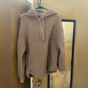 VS Pink Sherpa half zip